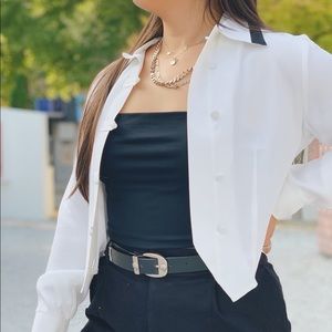 Vintage Buttons loops blouse